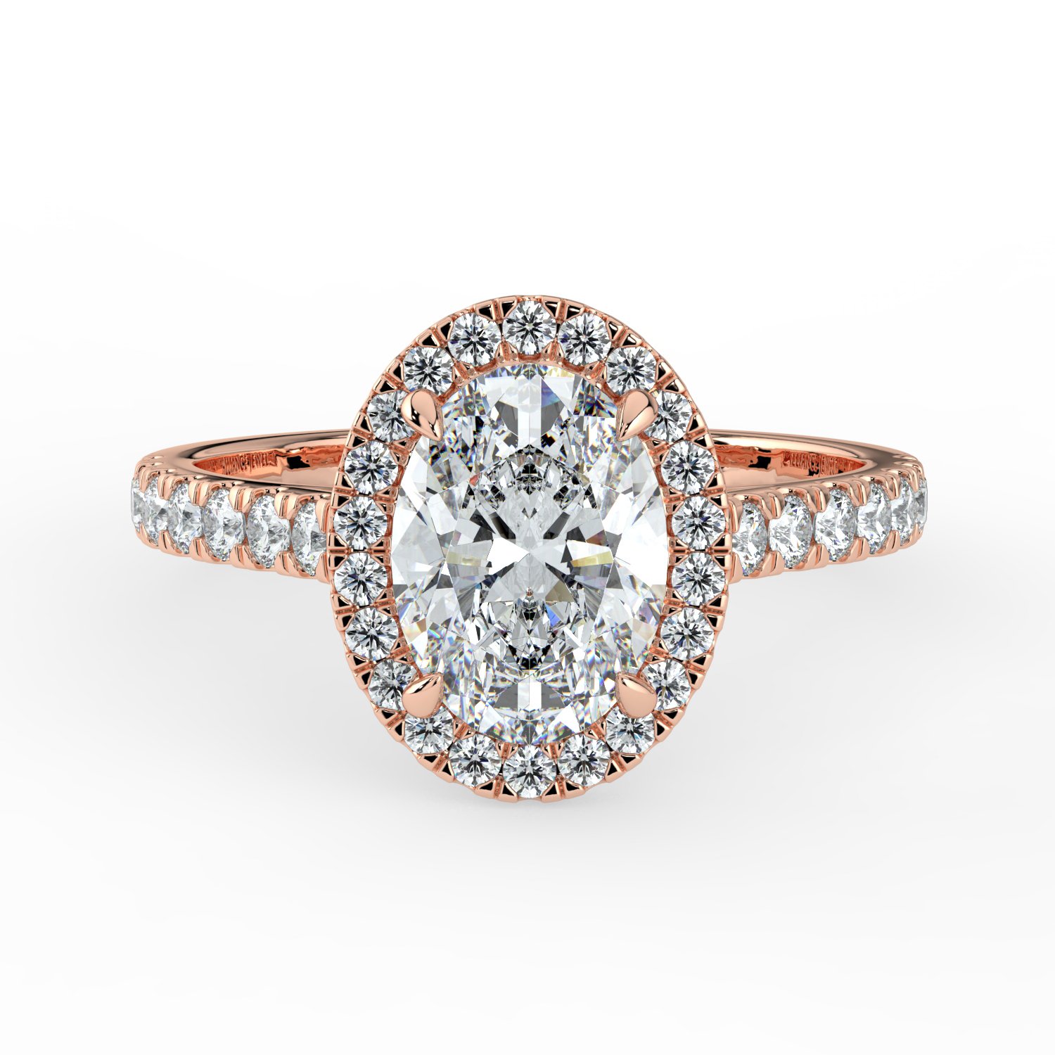 Oval Classic Halo Engagement Ring