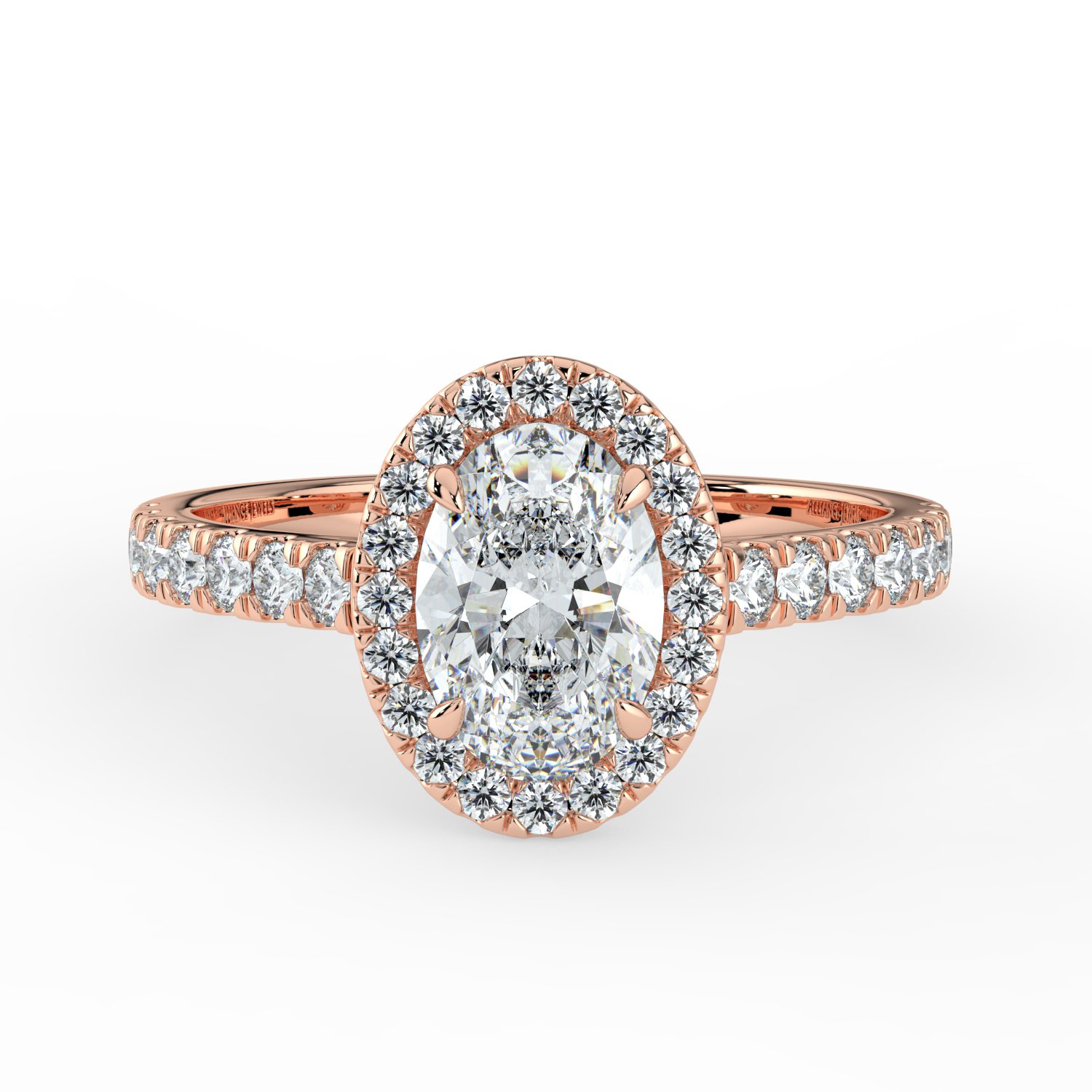 Oval Classic Halo Engagement Ring