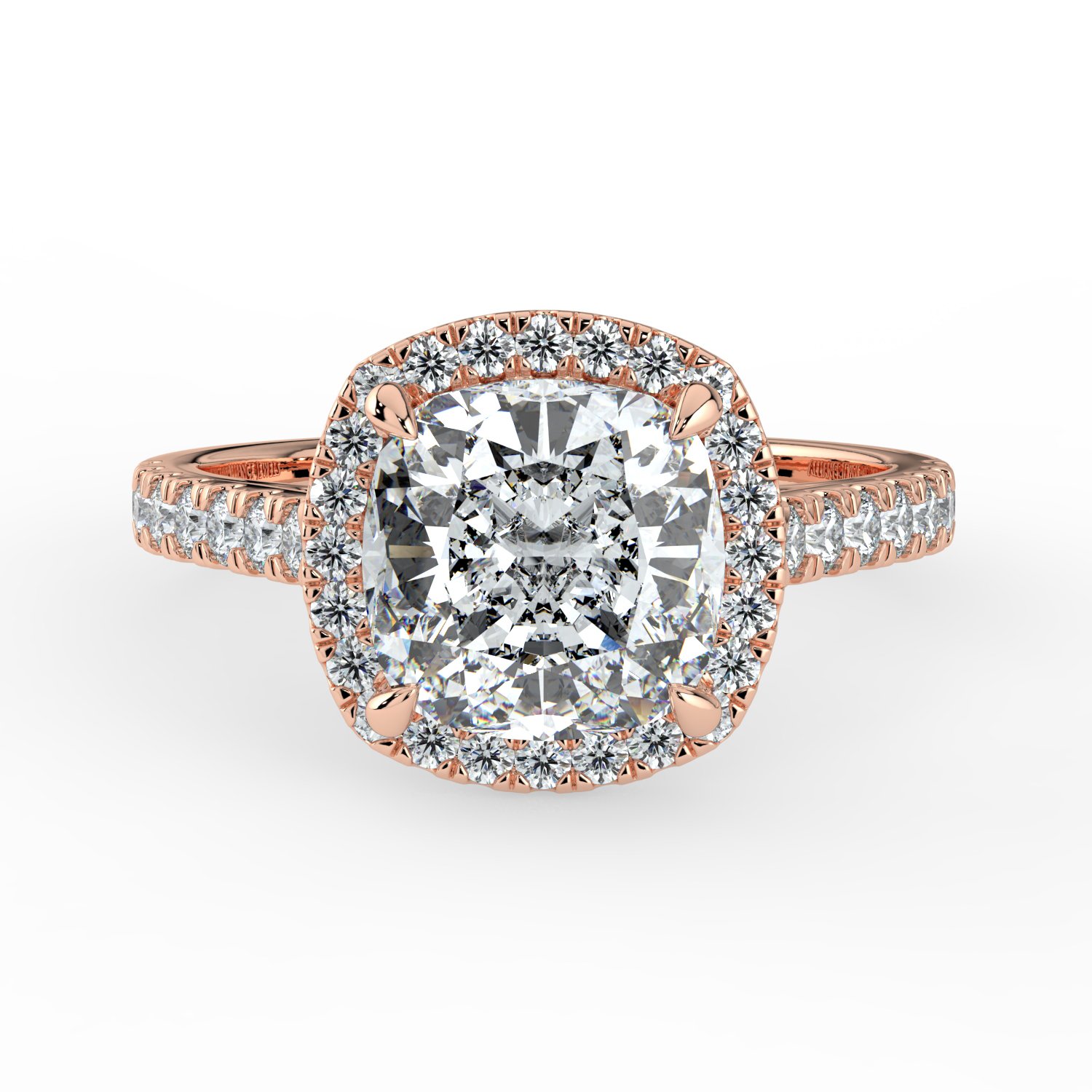 Cushion Classic Halo Engagement Ring