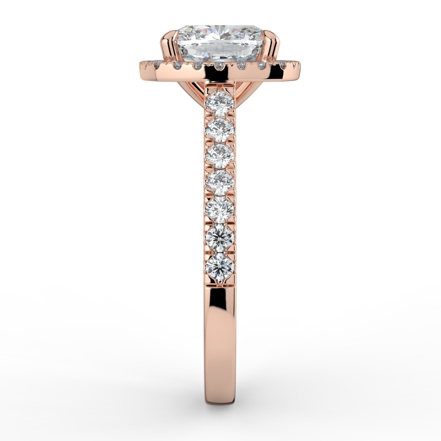 Cushion Classic Halo Engagement Ring