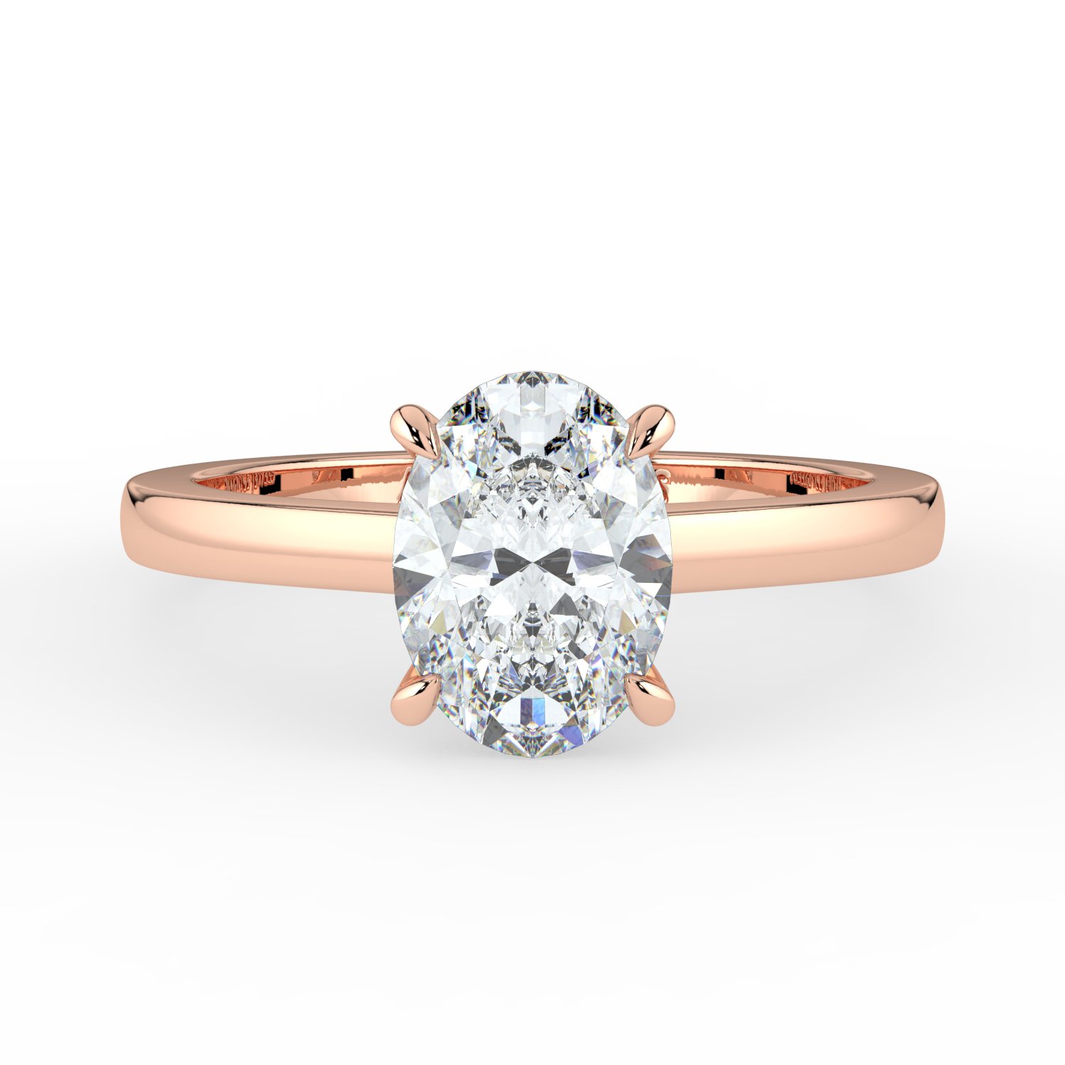 4 Prongs Tulip Engagement Ring