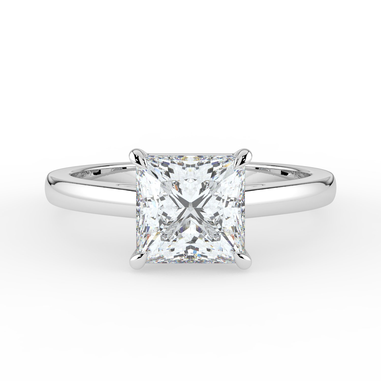 Princess Cathedral Engagement Ring