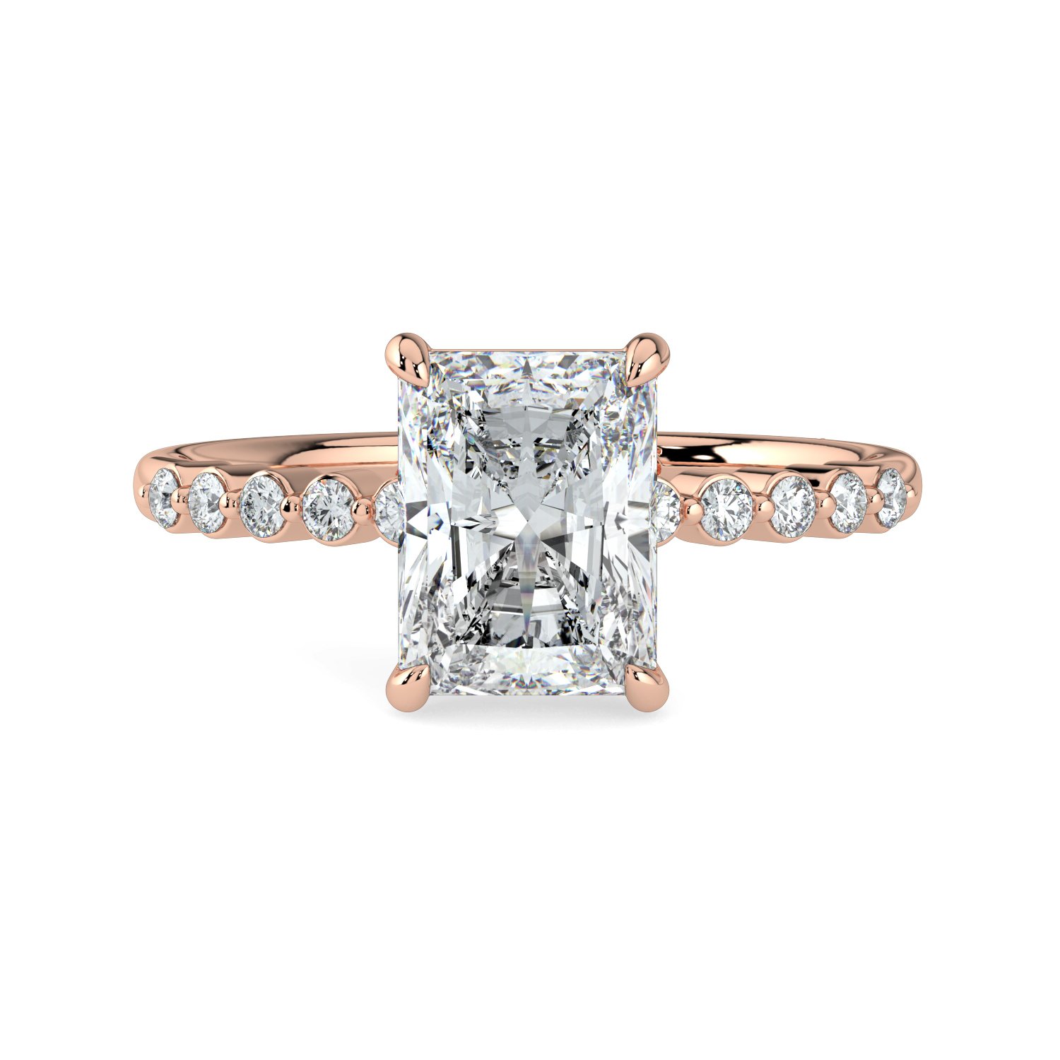 Radiant  - Round Band Engagement Ring