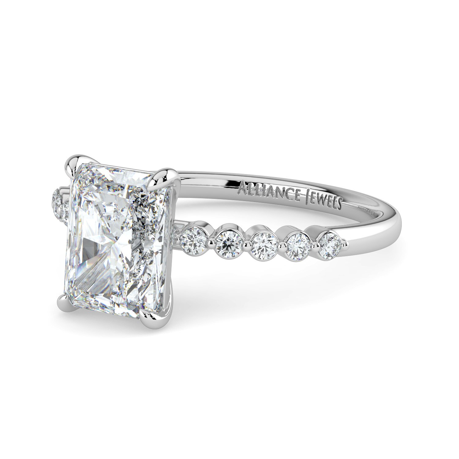 Radiant  - Round Band Engagement Ring