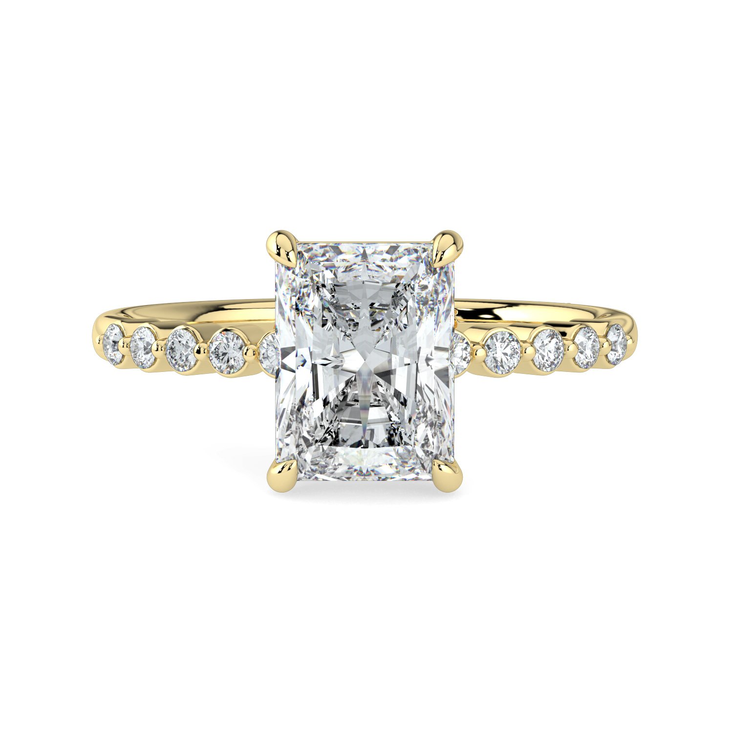 Radiant  - Round Band Engagement Ring