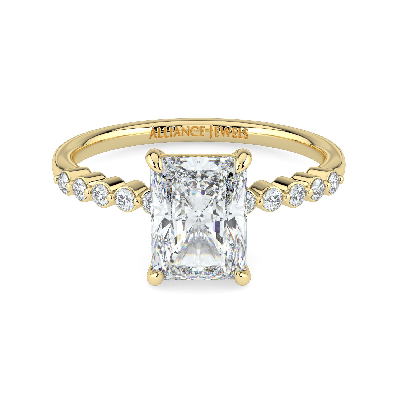 Radiant  - Round Band Engagement Ring