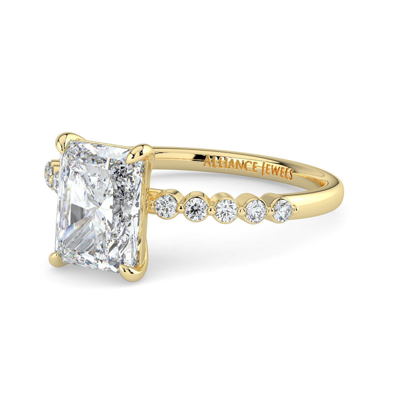 Radiant  - Round Band Engagement Ring