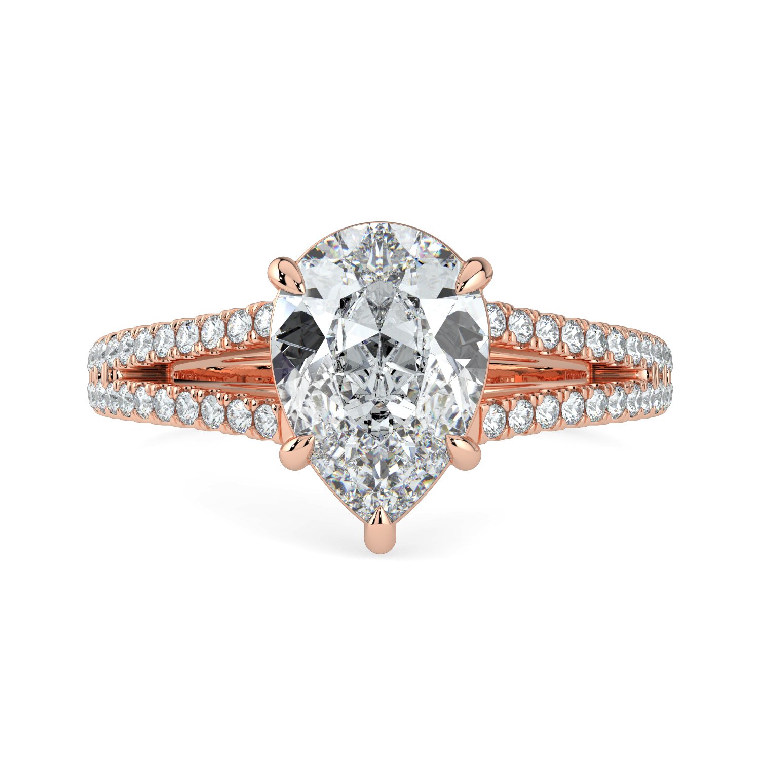 Pear Solitaire Engagement Ring