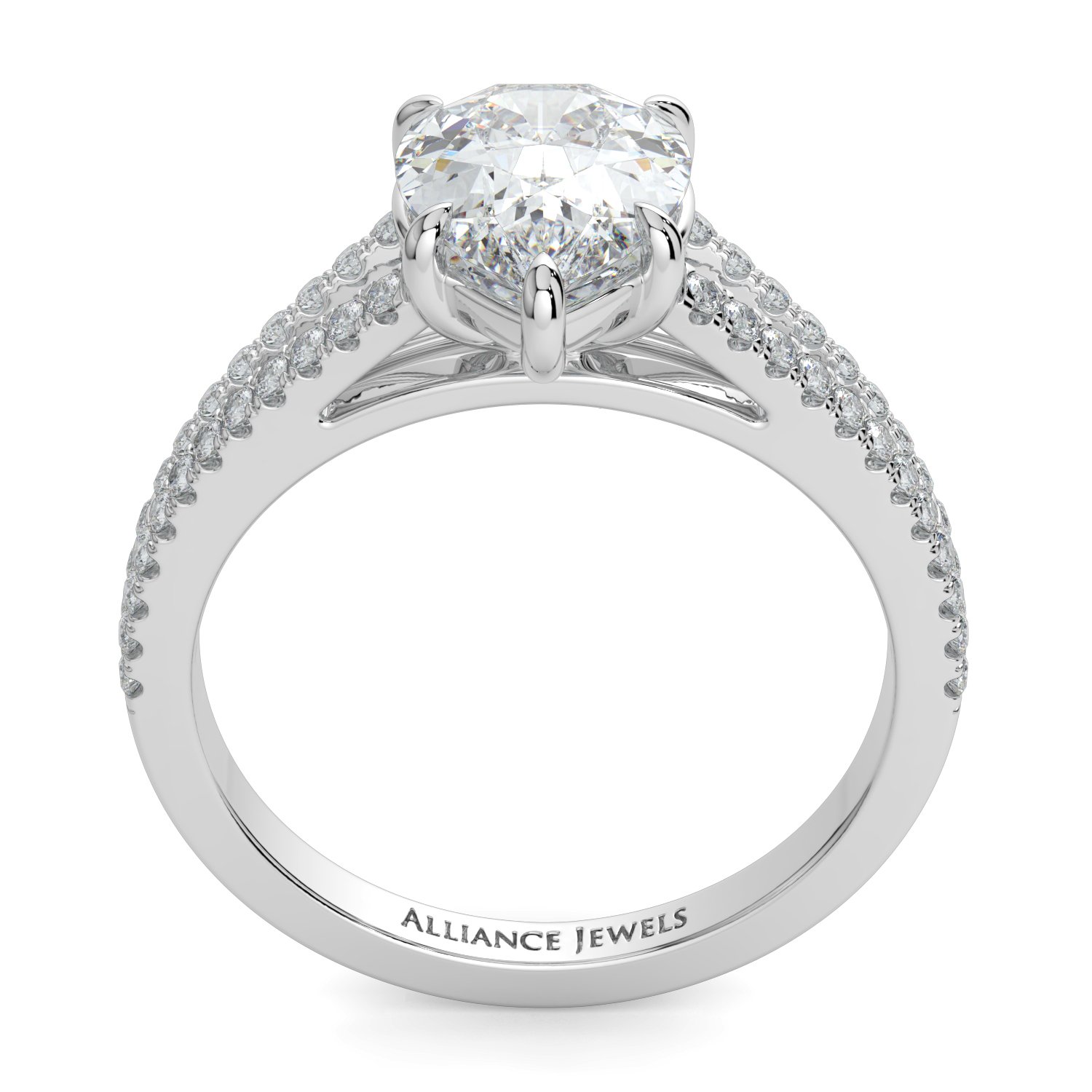 Pear Solitaire Engagement Ring