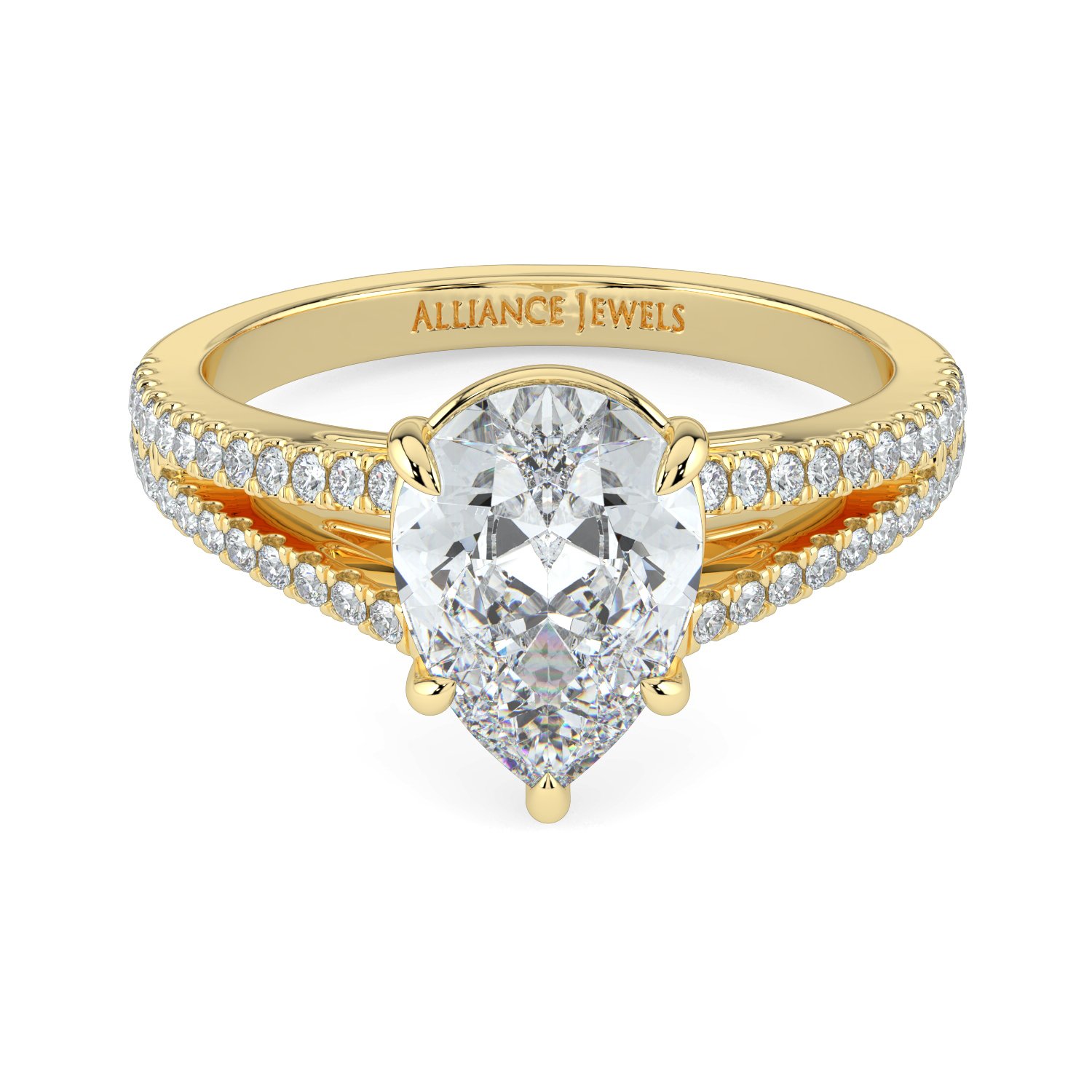 Pear Solitaire Engagement Ring