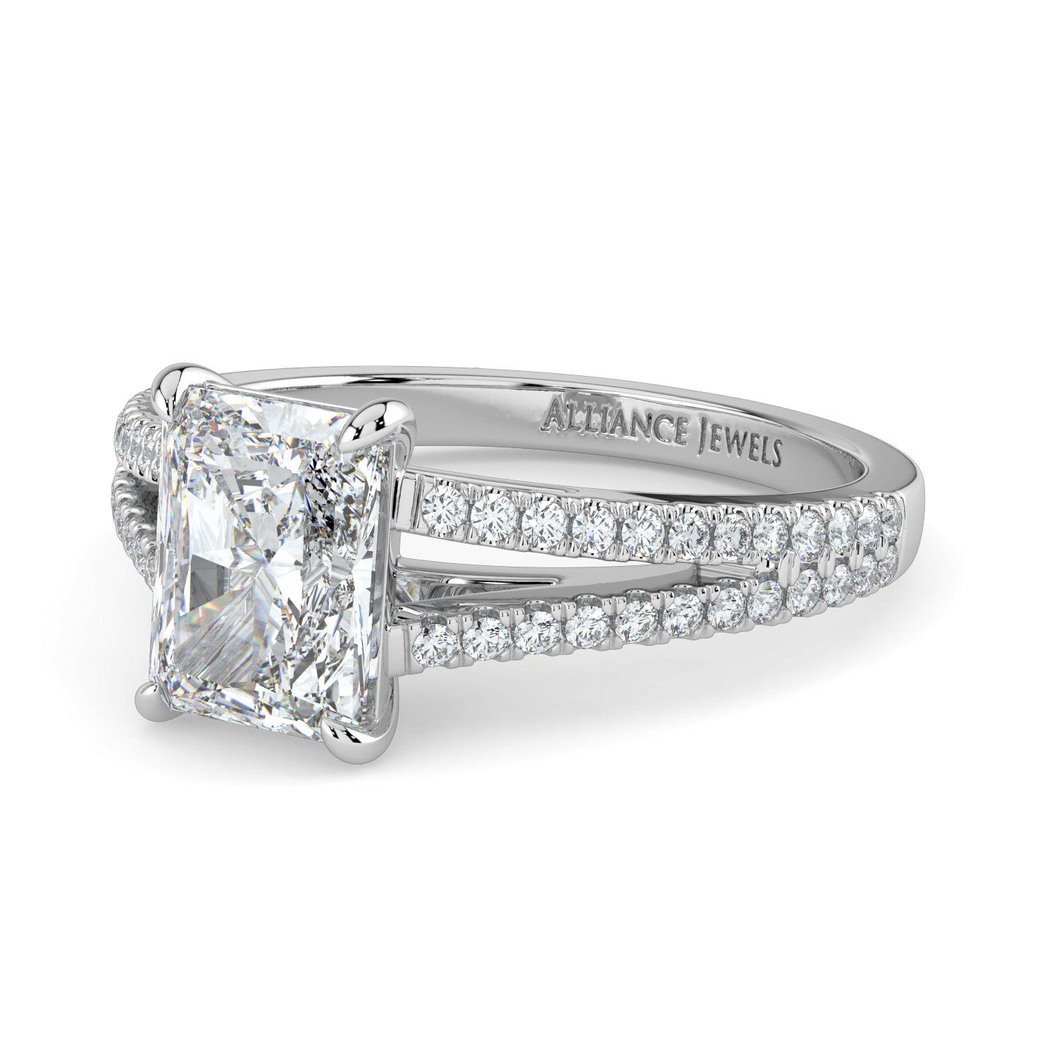 Radiant Solitaire Engagement Ring