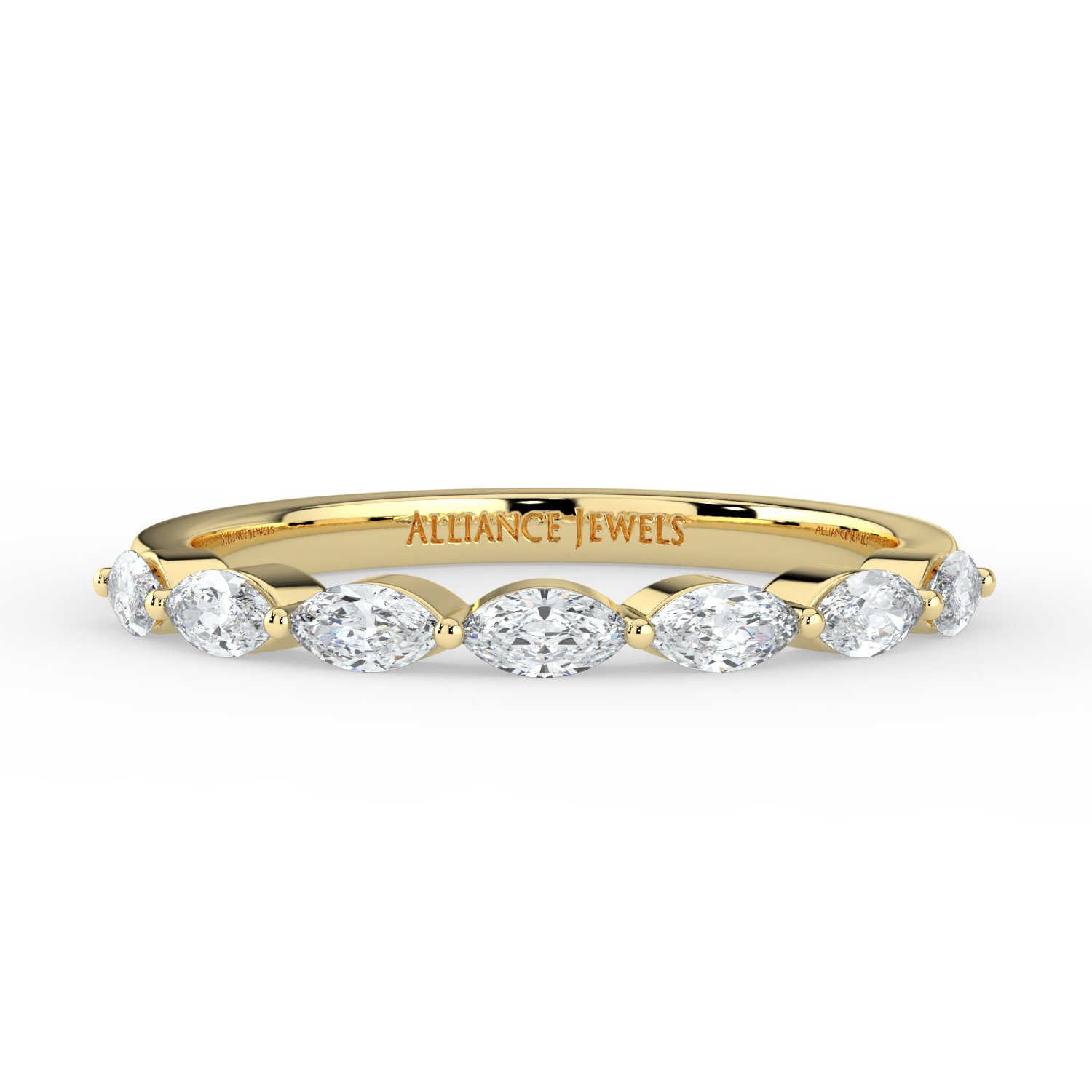 Labgrown Marquise Wedding Band