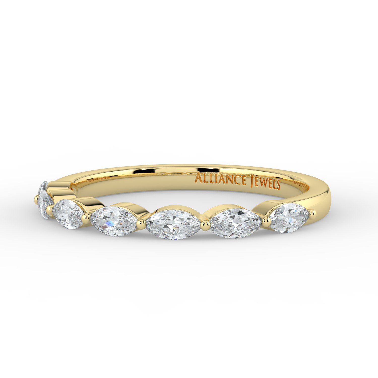 Labgrown Marquise Wedding Band