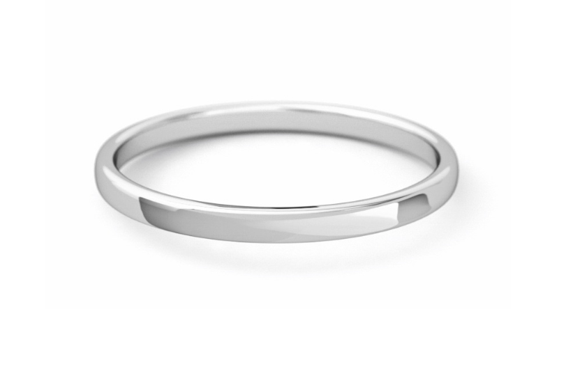 2MM Plain Wedding Band